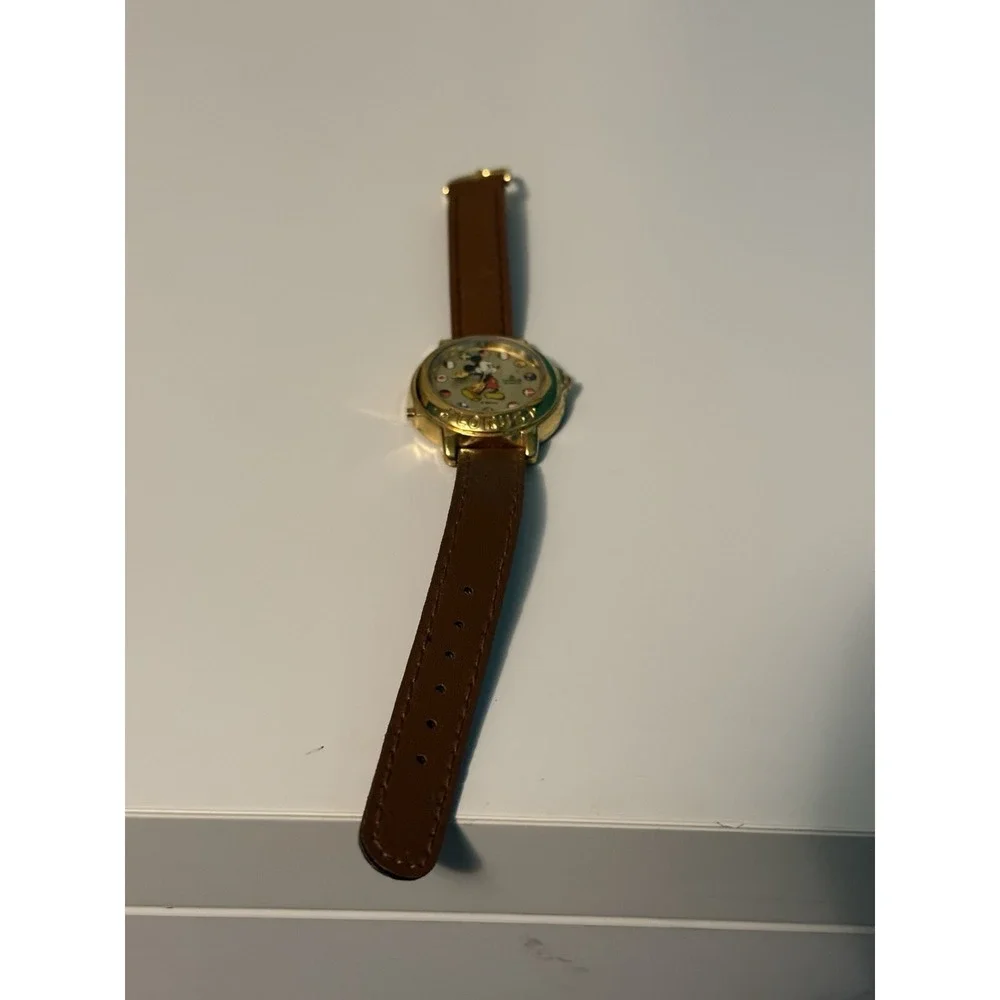 Vintage Lorus Disney Mickey Mouse Musical Small World Watch- Need batteries‎